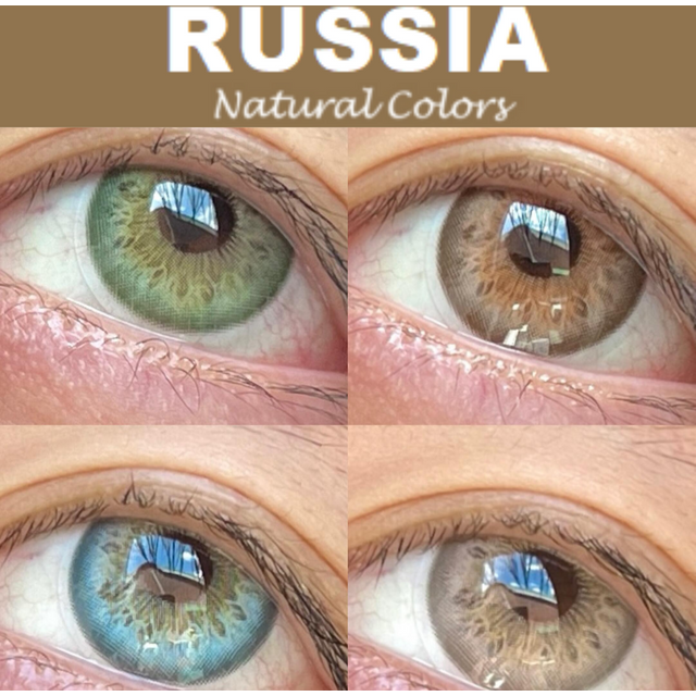 VISUASHOW 1 Pair Soft Lens Colored Contact Lenses, Small Pupil Eye-Enlarging, for Daily Cosmetic Makeup & Chic Styling