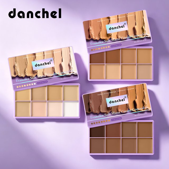 Cream Concealer Palette Full Coverage for Tattoos Scars & Dark Spots Cream Concealer Long-Wear Natural Flawless Soft Matte Makeu