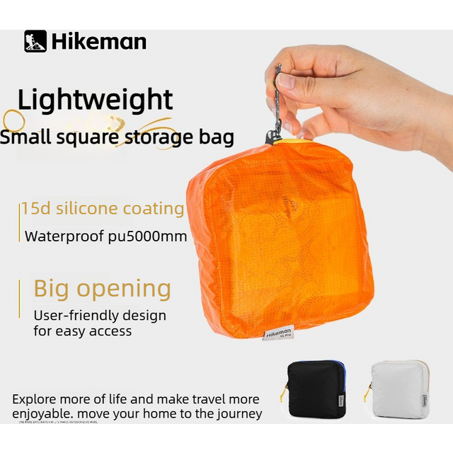 Ultralight 15D Silicone Nylon Waterproof Storage Bag PU5000MM Portable for Sanitary Pads Medicine Cosmetics Travel Camping Use