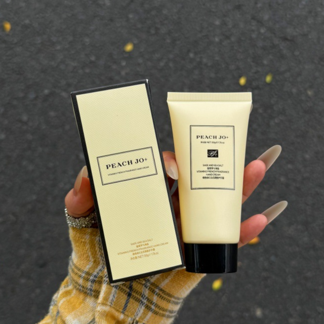 Vitamin E Freesia Hand Cream 50g Glycerin Moisturize Nourish Relieve Dry Cracked Hands Sea Salt Pear Scent Portable Hand Care