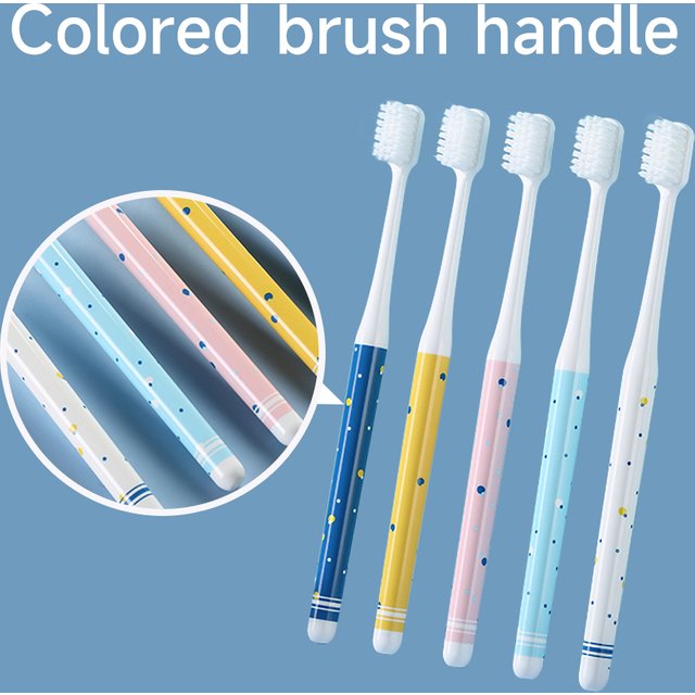 5 Pieces Hair Ultra-Fine Beauty Toothbrush Couple Suit Oral Cleaning Tools