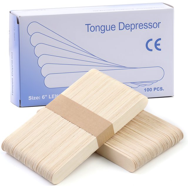 100pcs/Box Disposable Wood Stick Beauty Spatulas Log Hair Removal Wax Coating And Scraping Tool Suitable For Mixing Nail Polish