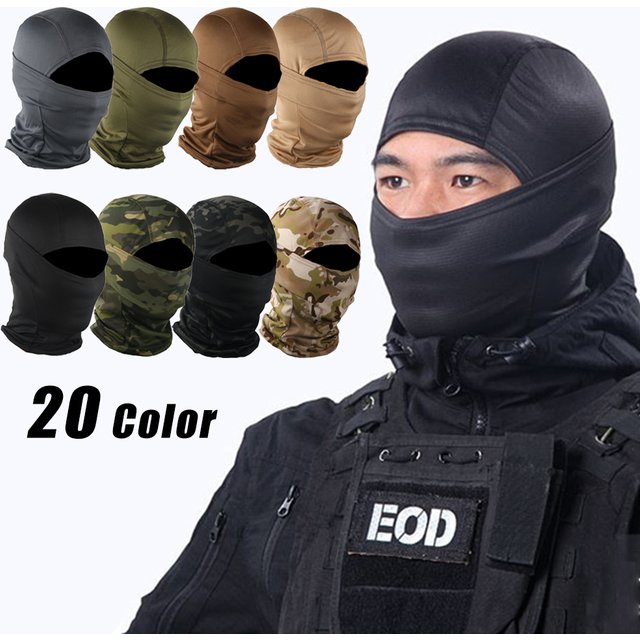 Camouflage Balaclava Full Face Scarf Ski Cycling Full Face Mask Cover Neck Head Warmer Sports Cap Helmet Liner