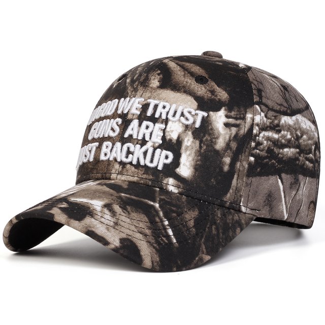 Unisex IN GOD WE TRUST Embroidery Camouflage Baseball Caps Spring Autumn Outdoor Adjustable Casual Hats Sunscreen Hat Sports Cap