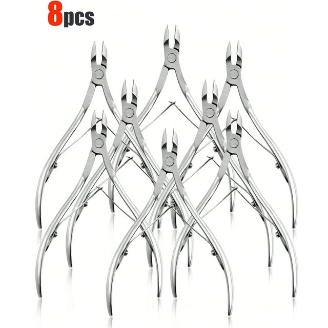 1/3/8pcs Stainless Steel Set Nail Cutter Clipper Nipper Nail Tools Kit Nail Care Kit Dead Skin Removal Remover Kit Nail Cuticle