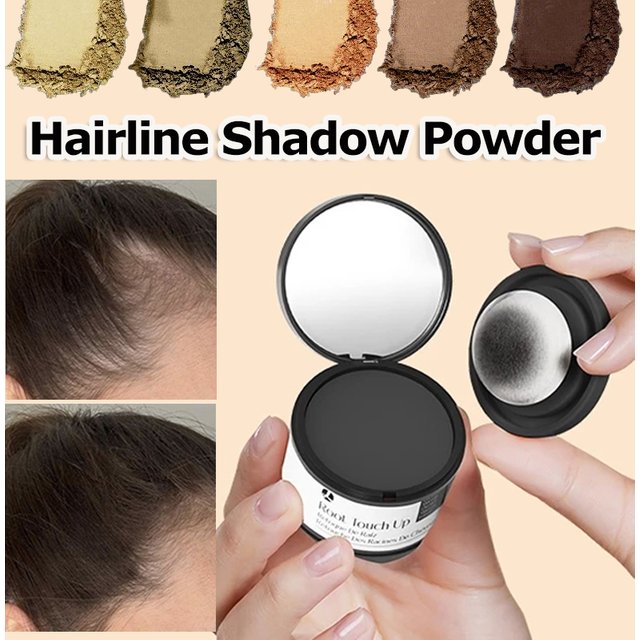Hair Line Powder Root Up Natural Instant Hairline Contouring Powder Waterproof Hairline Shadow Concealer Repair Fill Makeup Tool