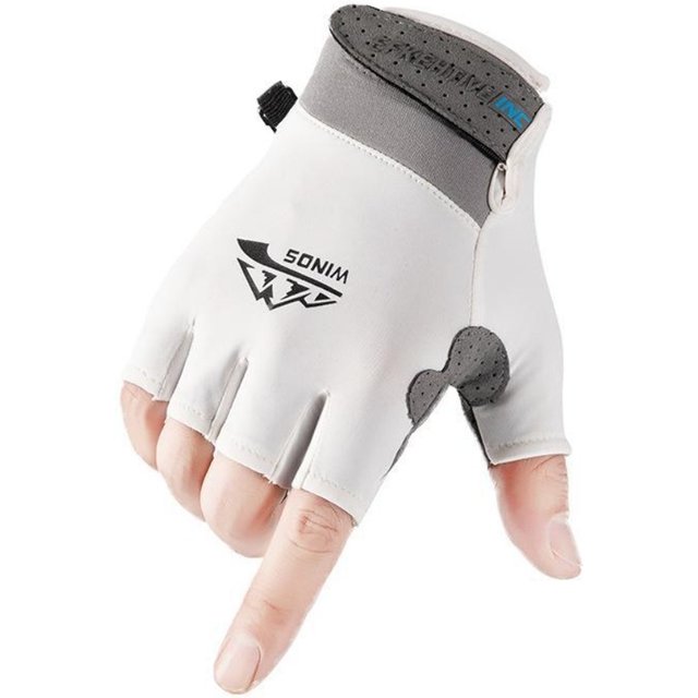 Exercise Anti-uv Half Finger FishingGloves Summer Outdoor Sports Riding DrivingGloves Sunscreen Gloves Breathable Fitness Gloves