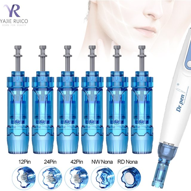 10/30/50Pcs Dr.Pen Ultima A9 M8S Replacement Cartridges 12/24/36/42/3D Nano Needle Cartridge 0.25mm Skin Needle Skin Care Tool