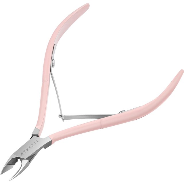 Makartt Cuticle Nippers, Pink Cuticle Trimmer Extremely Sharp Full Jaw Cuticle Cutter Nail Care for Manicure Home Salon Use