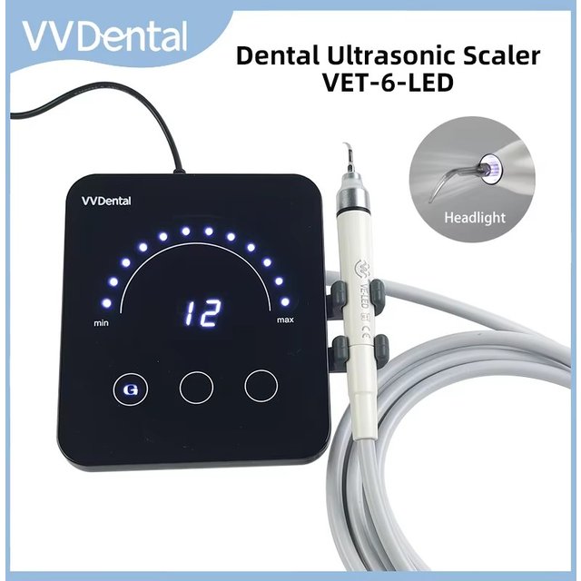 Dental Ultrasonic Scaler Machine With Led Light To Remove Tooth Calculus Smoke Stains Oral Care Teeth Cleaning Dentist Equipment