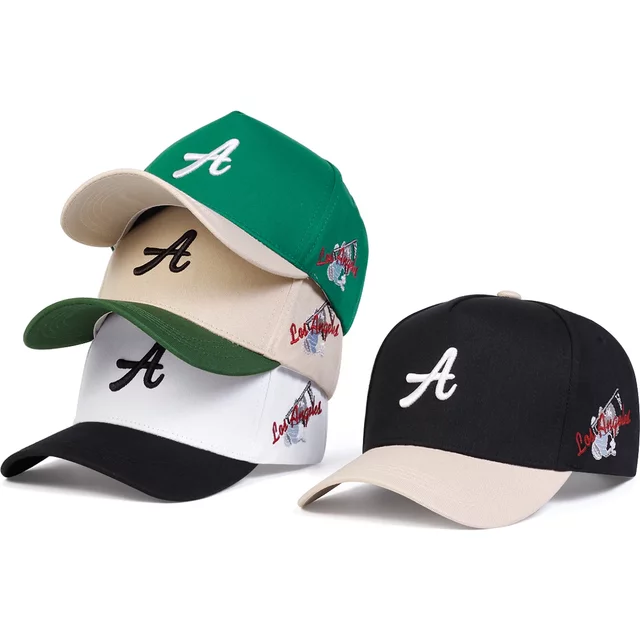 Unisex A Letter Side Los Angeles Embroidery Baseball Caps Spring Autumn Outdoor Adjustable Casual Hats Sunscreen Hat Sports Cap