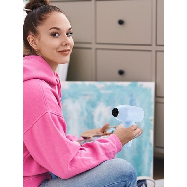 Cordless Hair Dryer With A Charger Portable USB Rechargeable Wireless Hair Blow Dryer For Painting Sketching Classroom