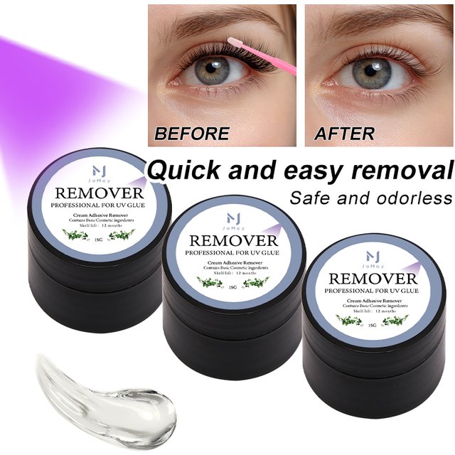 15g Eyelash Glue Lash Extensions UV Glue Remover Cream Professional Makeup Tools Lash Glue Remover Cream UV Eyelash Extension