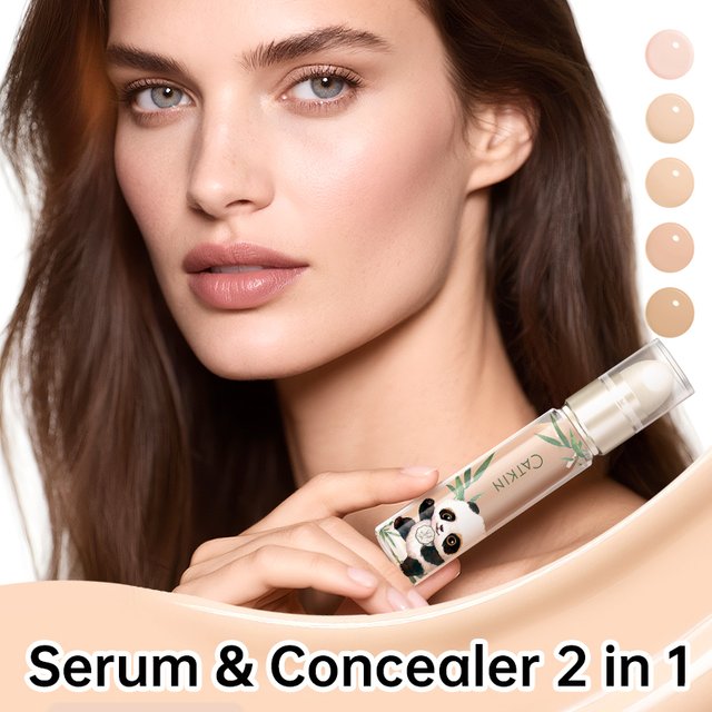 CATKIN Panda Double-Headed Concealer Liquid Oil Control Concealer Cream Spots Dark Circles Skin Care