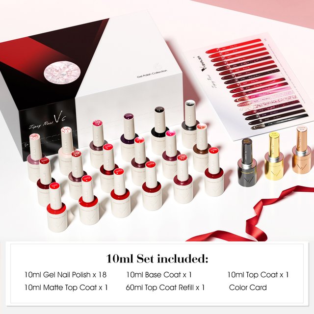 V6 VENALISA Gel Nail Polish 10ml Kit Hema TPO Free Vegan Christmas Color Set Nail Manicure Soak off UV LED Nail Gel Varnish