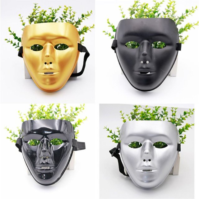 Masque facial complet pour hommes, accessoires de spectacle de danse fantôme, masade antique,