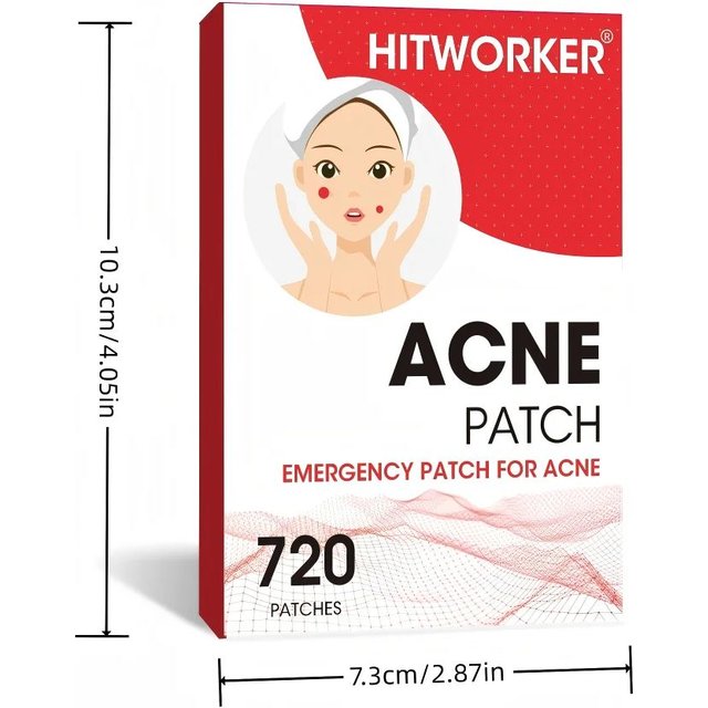 1080/720/360pcs hydrogel acne patch is used to effectively remove facial secretions, sebum and blemishes
