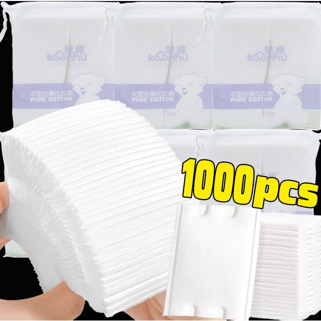 Disposable Makeup Remover Cotton Pads Double Sided Facial Cleaning Removal Cotton Wipes Soft Cosmetics Women Skin Care Tools
