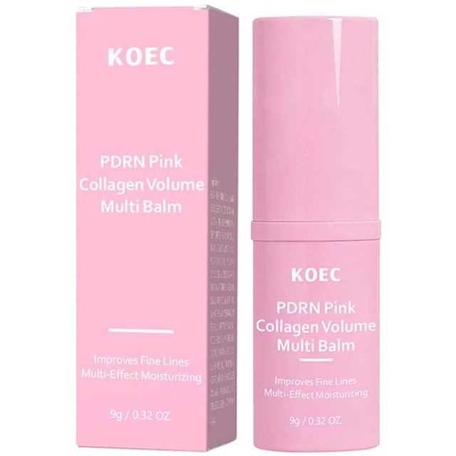 PDRN Pink Collagen Volume Multi Balm For Face Neck Lip Fade Fine Lines Brighten Dull Skin Tone Cream Cosmetics Korean Skin Care