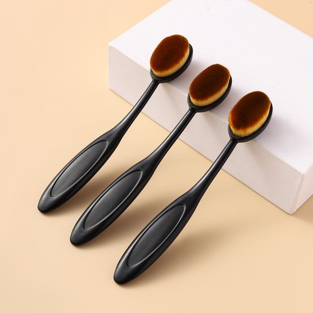 1/3PCS Large Foundation Brush Toothbrush Shape Makeup Make Up Tools Get Fast Even Application of Creams and Powders Cosmnetic