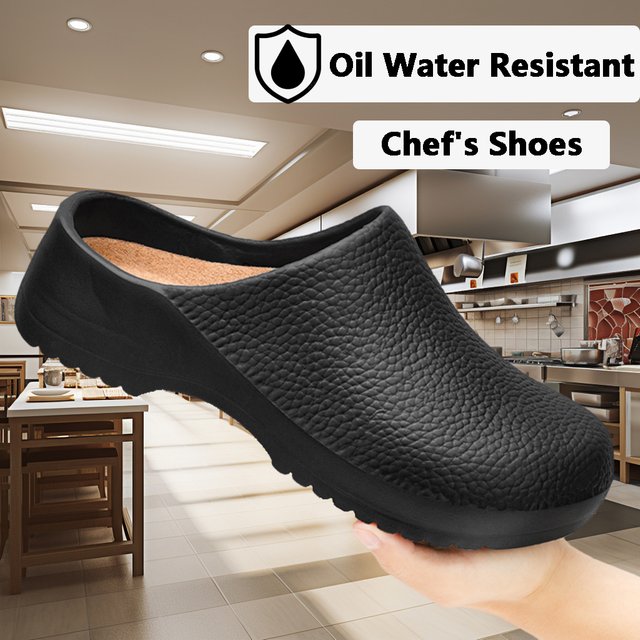 Hotel Kitchen Non-slip Oil-resistant Chef's Shoes Casual Flat Work Safe Men's Shoes Summer Breathable Comfortable Plus Size 47