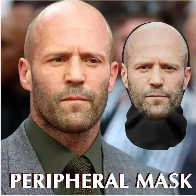 3D Printed Full Face Visual Mask Realistic Celebrity Performer Face Mask Props Costume For Party Supplies Cosplay