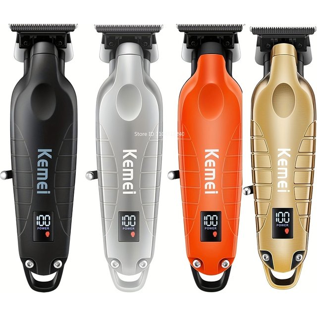 Kemei 2293 Professional Men Hair Beard Trimmer Zero Gapped Cordless Hair Clipper Barber Rechargeable Finish Hair Cutting Machine