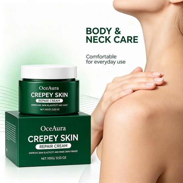 OceAura Firming Nourishing Body Cream 100g Smooth Look Moisturizing Skin Care Whole Body Hydration Elasticity Support Daily Use