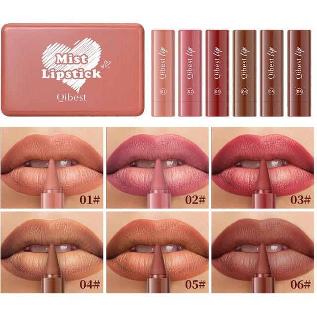 Matte Lip Gloss Set, Long-Lasting Waterproof, Non Stick To Cups, Durable, Enhances Natural Lip Color