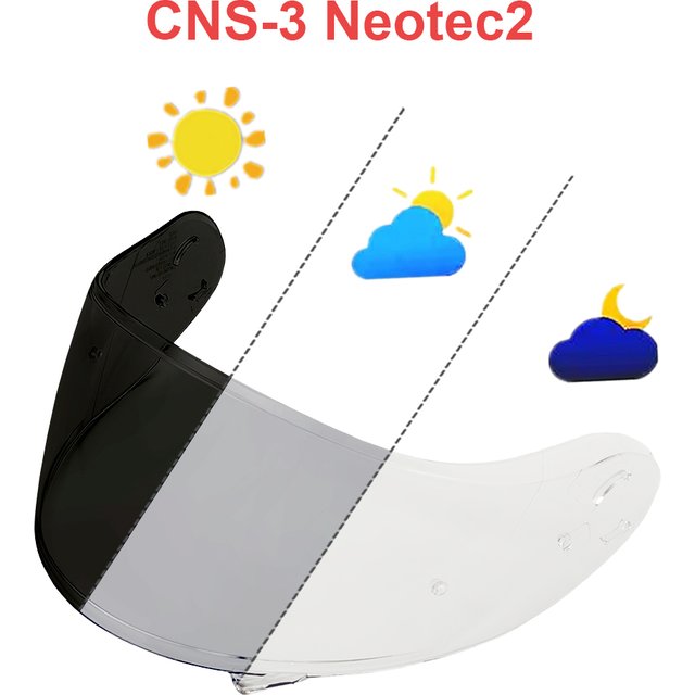 Neotec 2 Photochromic Visor for SHOEI Neotec 2 Face Shield Helmet Accessories Motorcycle Lens Viseira Capacete Sunscreen Anti UV