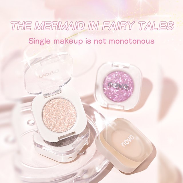 NOVO Smart Eyes Eye Shadow Monochrome Glitter Eye Shadow Monochrome Eye Shadow Palette Pearl Shining Eye Cosmetics
