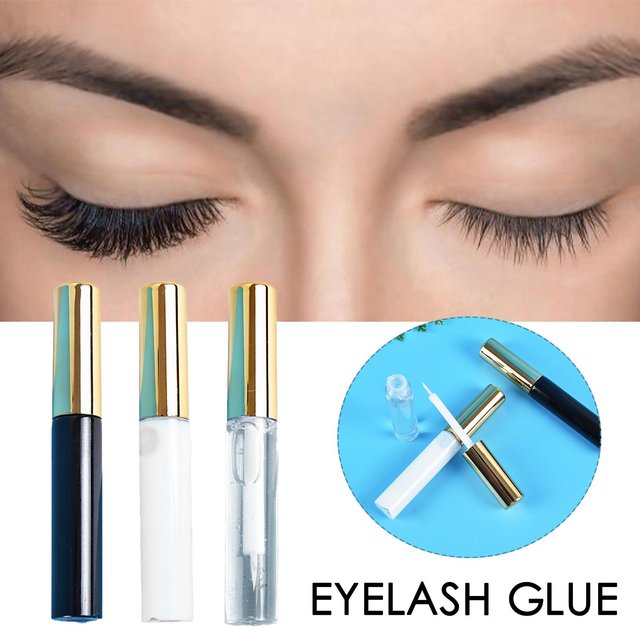 Quick Dry 5ML False Eyelash Glue Adhesive False Eyelash Waterproof Clear Long-lasting Tool Glue Cosmetic Eyelash Hot