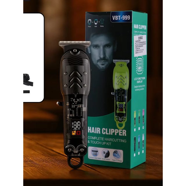 OMUONE Professional Hair Cutting Machine Rechargeable Hair Clipper Transparent Electric Hair Trimmers for men Hair Cut Machine