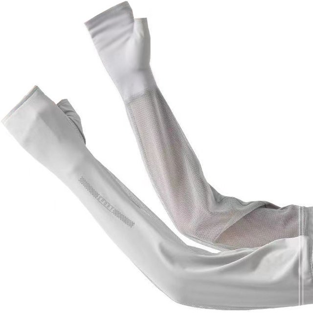 Summer Arm Sleeves Sunscreen UV Protection Cycling Sleeve Covers Women Half Finger UV Resistant Ice Silk Driving Arm Sleeves