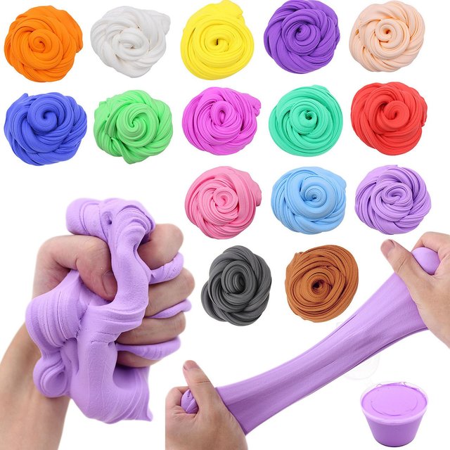 Kit de Slime au beurre solide, doux, Non collant, parfumé, pour filles et garçons, cadeaux de fête,