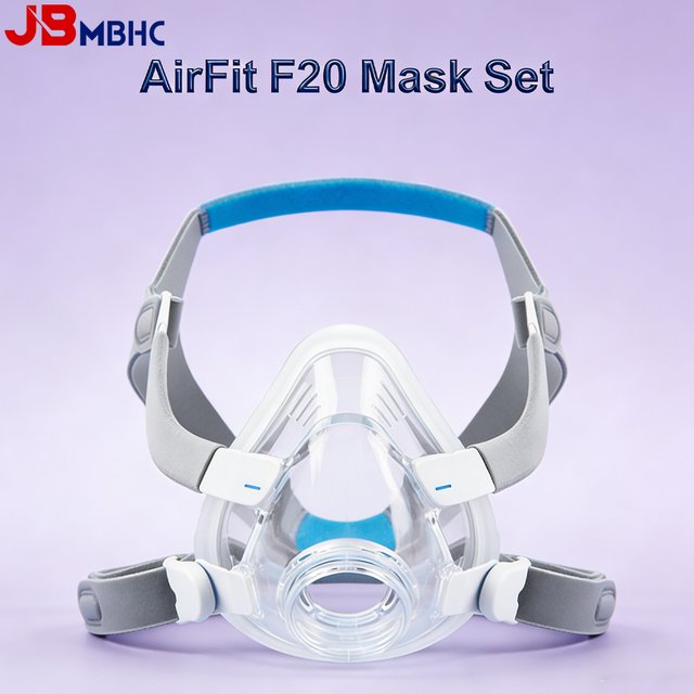 AirFit F20 Replacement Mask Set Complete Replacement Kit for AirFit F20 Full Face Masks with Cushion, Headgear, Frame and Clips
