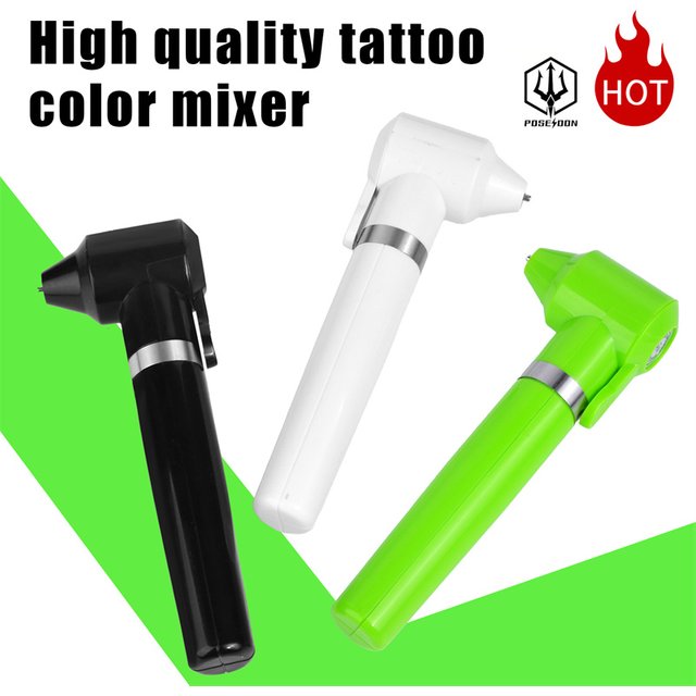 POSEIDON Tattoo Ink Mixer Professional Tattoo Machine Supply With 5 Sticks Mixing High Quality Permanent Makeup Tattoo Ink Mixer