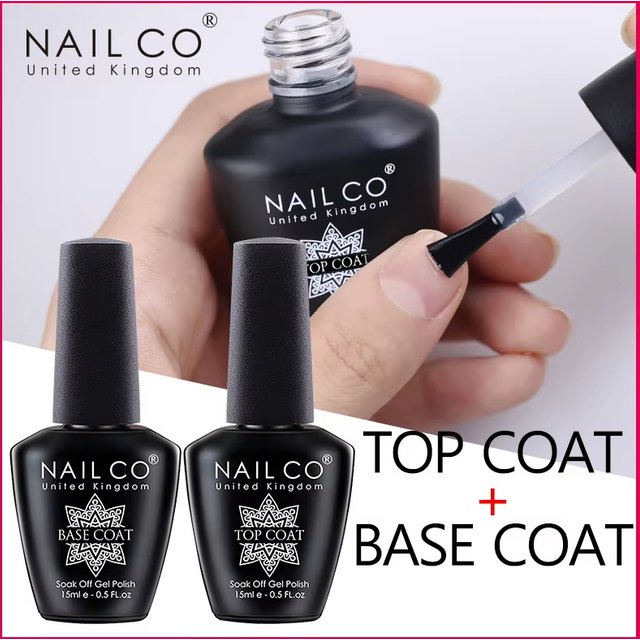 NAILCO Top Coat Base Coat Magic Remover Lacquer UV Color Gel Nail Polish Esmalte Soak Off Semi Permanente Vernis Nails Art Tips