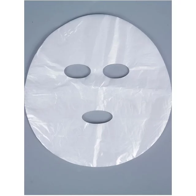 500-100PCS Disposable Plastic Film Full Face Cleaner Mask Neck Stickers Paper Transparent Masks Wrap Facial Beauty Makeup Tools