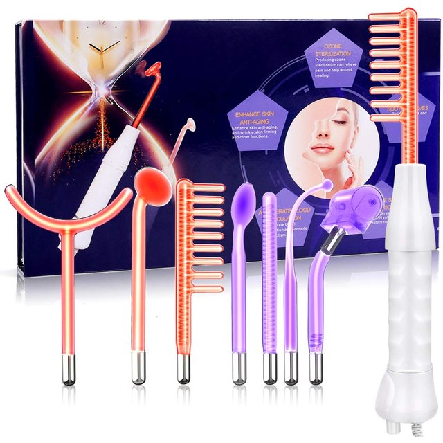 7 in 1 High Frequency Beauty Machine/ Professional Portable Handheld High Frequency Facial Skin Beauty Machine