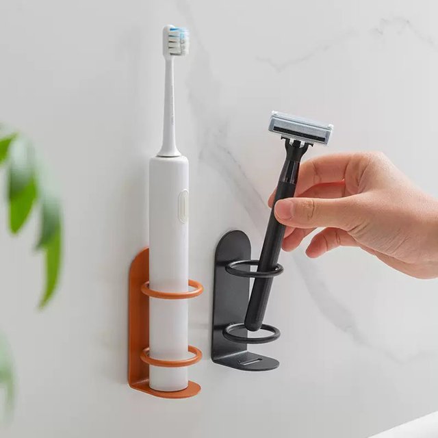 Multi Functional Toothbrush Holder Made of Metal Material, No Drilling Wall Mounted, Suitable for Home, Bathroom, Toiletries