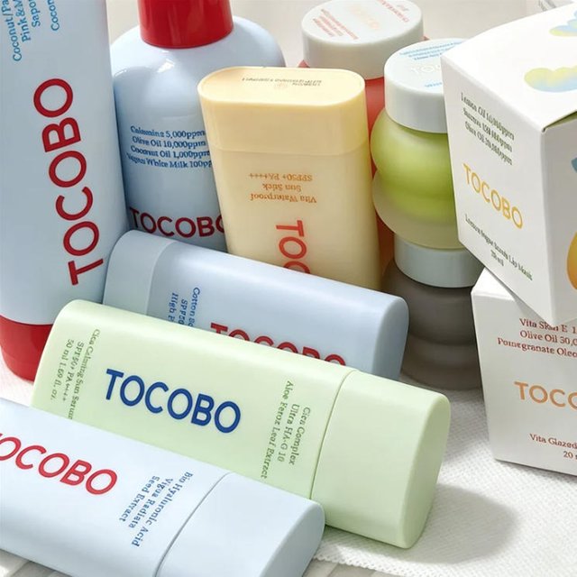 TOCOBO Sun Stick Collection Cotton Soft Waterproof Cooling Blue Green SPF50+ PA++++ Lightweight Portable Reapply Sunscreen Stick