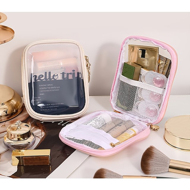 Portable Lipstick Storage Bag, Portable Makeup Bag, High-End Travel Skin Care Product Toiletry Bag Box