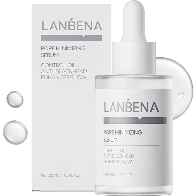 Pore Minimizing Serum Oil Control Anti Blackhead Deep Clean Pore Shrink Coarse Pore Brightening Facial Essence 30ml
