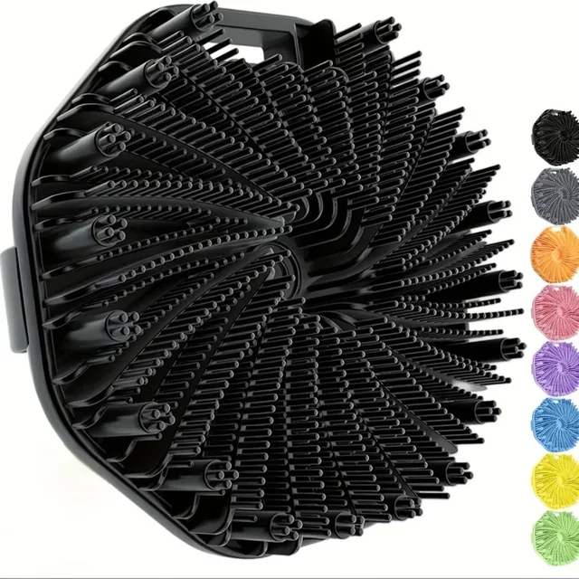 1pc Soft Silicone Exfoliating Brush Cleanser Manual Body Cleansing Scrubber Shower Gentle Massage Bath Brush Bathroom Accessorie