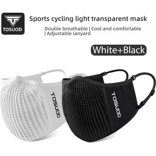 TOSUOD Ice Silk Bicycle Mask - Windproof, Dustproof, Breathable, Lightweight, Men's and Women's Sports Bicycle Sunscreen Mask