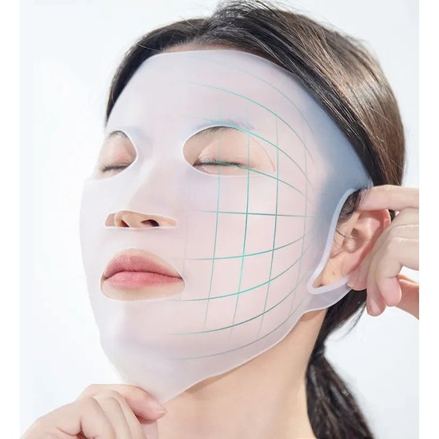 3D Silicone Mask Face Women Skin Care Tool Hanging Ear Face Mask Gel Sheet Reusable Lifting Anti Wrinkle Firming Ear Fixed Tools