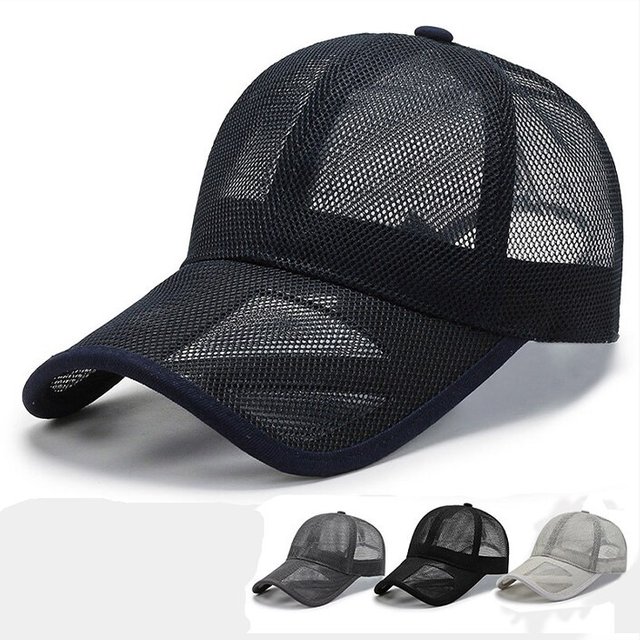 Summer Men Hat Openwork Brim Breathable Mesh Cap Outdoor Sports Sunscreen Baseball Women Sunhat