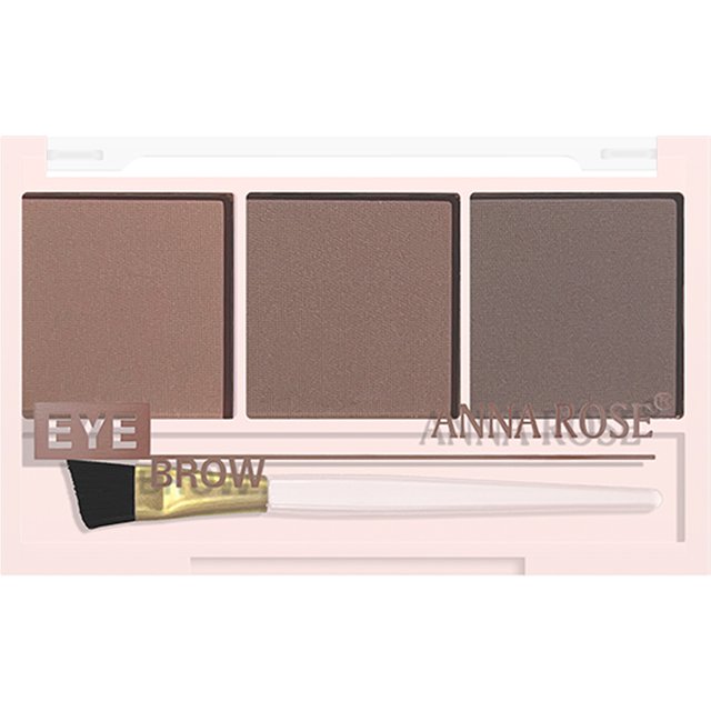 3-Color Brow Powder Set with Brush - Long-lasting, color-resistant, versatile contour makeup set for natural, three-dimensional