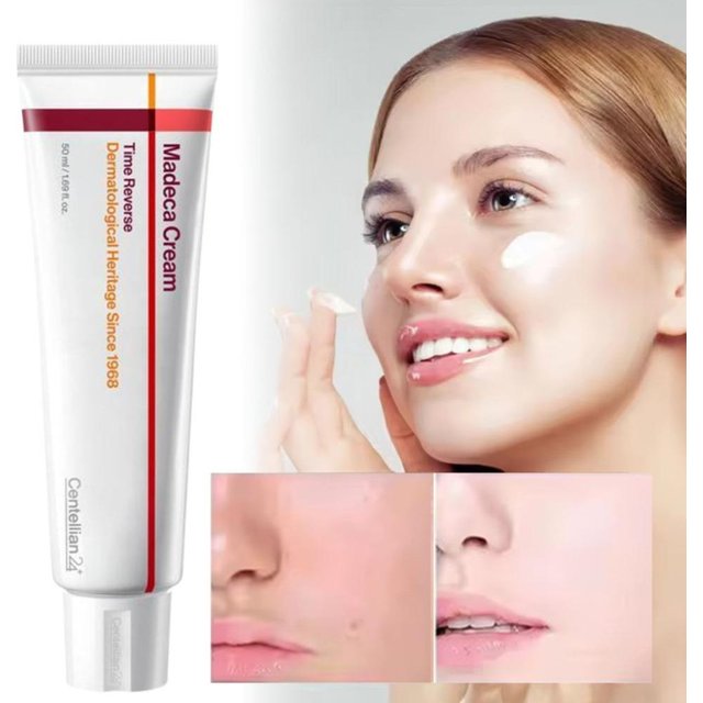 Korean Centella Asiatica Face Cream 50ml Madeca Time Reverse Anti-Aging Moisturizer Reduces Wrinkles Firms Lightweight Daily